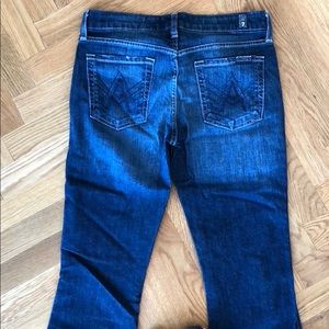 7 For All Mankind fit and flare jeans, size 30!